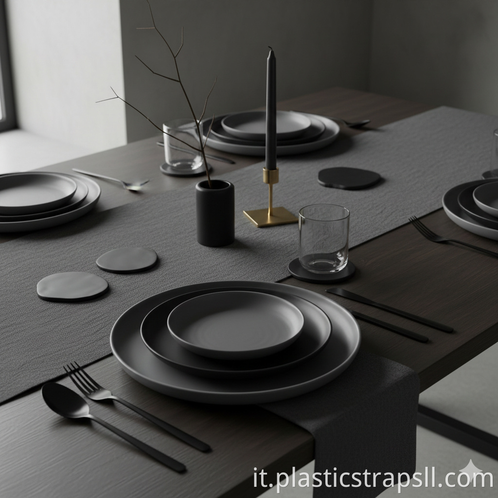 A minimalist and modern-style dinner party